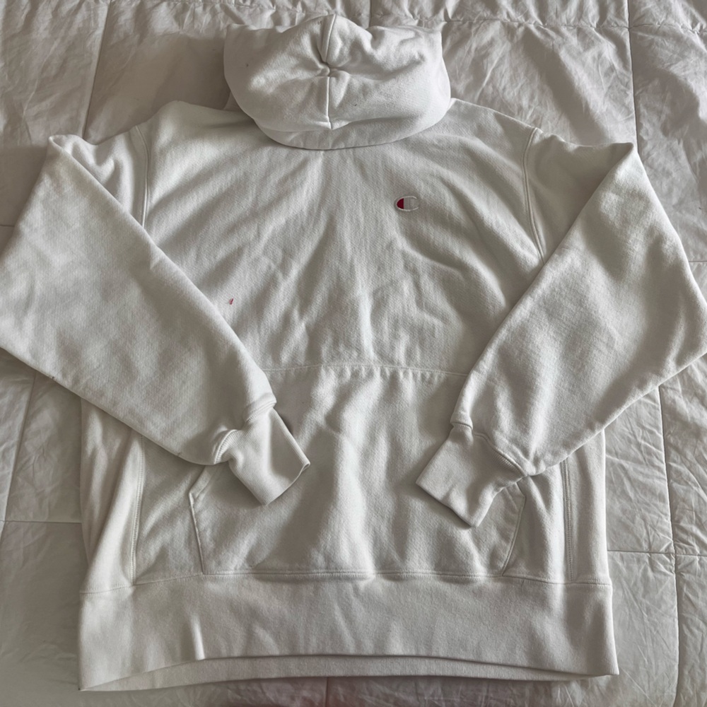 Champion White Hoodie